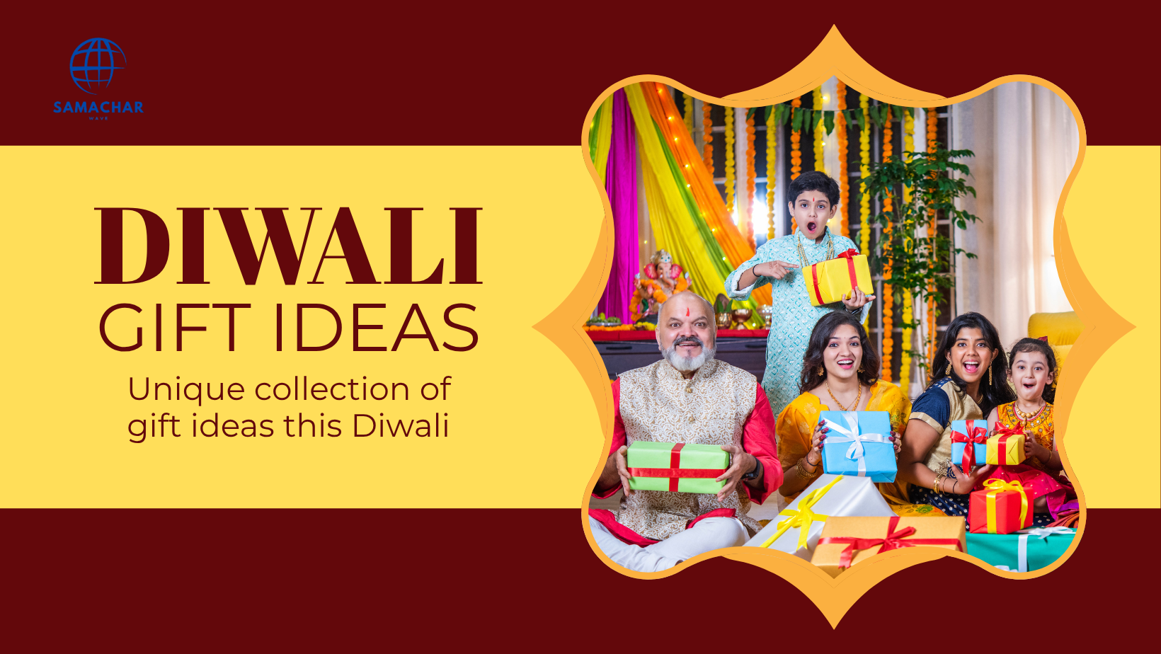 festive gift boxes and diyas on table – Diwali Gift Ideas 2025
