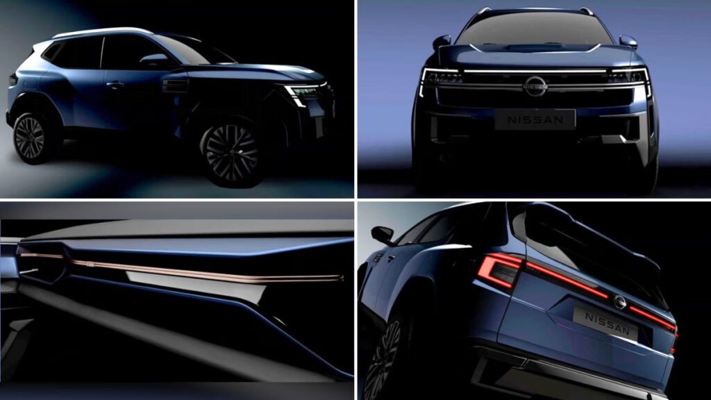 Nissan Tekton SUV side profile showing dual-tone body and alloy wheels